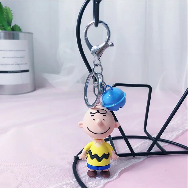 Высокое качество 2019 новый милый мультфильм Charlie коричневый брелок для дам