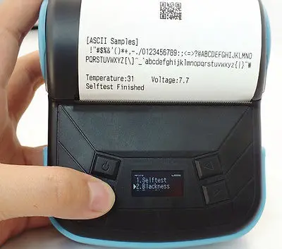 Портативный Bluetooth Беспроводной 80 мм штрих-код этикетки Термальность pos принтер