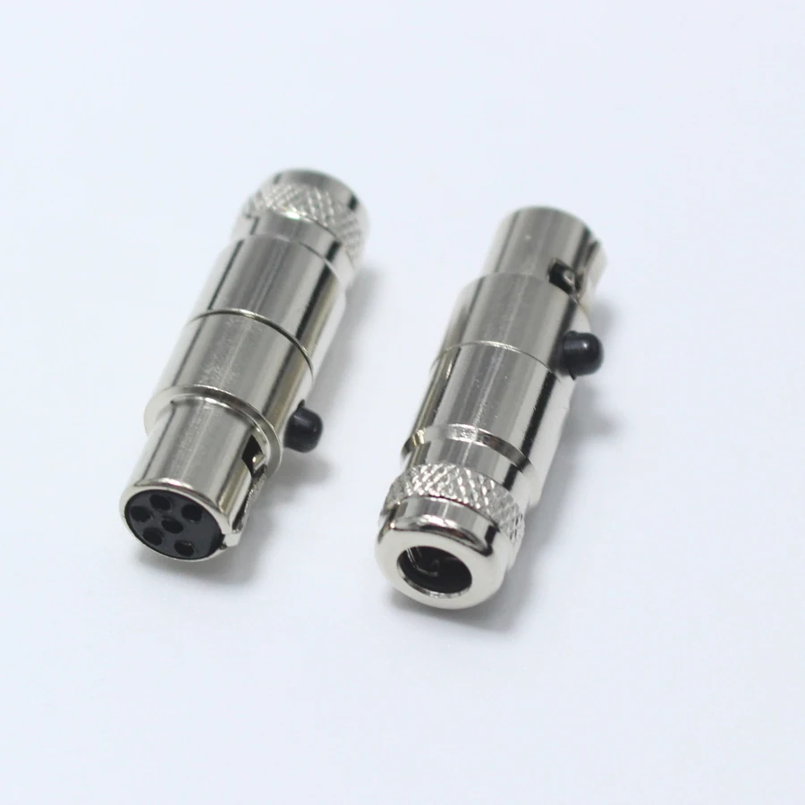 1 компл. Mini XLR 6 Pin штекер + гнездо P Аудио Микрофон монтаж шасси самоблокирующийся