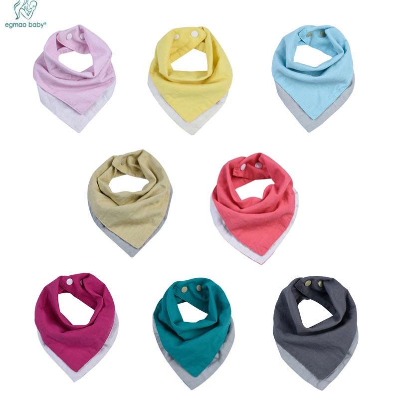 

Baby Bandana Drool Bibs Cotton And Linen Breathable For Drooling Teething And Feeding, Soft And Fashion Bamboo Fiber Baby Bibs