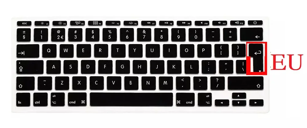 ЕС/США силиконовый чехол для клавиатуры Macbook Air 11 A1465 английская буква