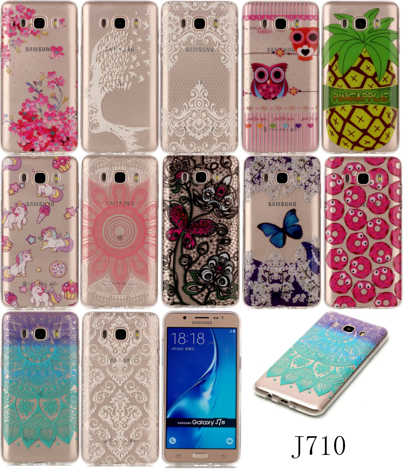 New Pretty Cheap Thin TPU Soft Ultra Transparent Etui Cover Fundas Carcasa Phone Mobile For Sumsung Sansung Galaxy J7 2016 J710 |