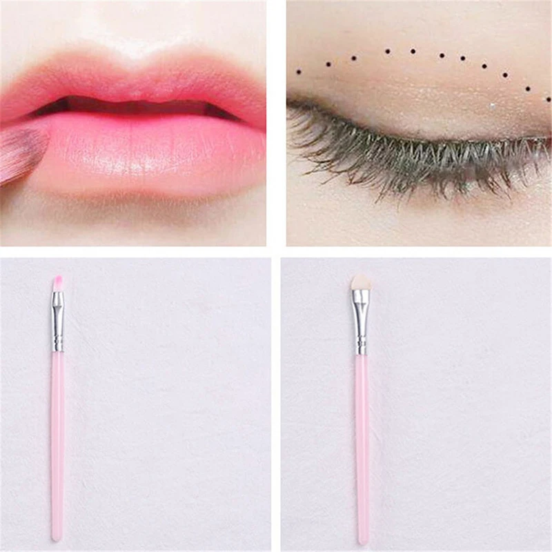 5PCS Cosmetic Eye Shadow Foundation Eyebrow Eyeliner Eyelash Lip Brush Makeup Brushes Tool Make Up Set Pink | Красота и здоровье