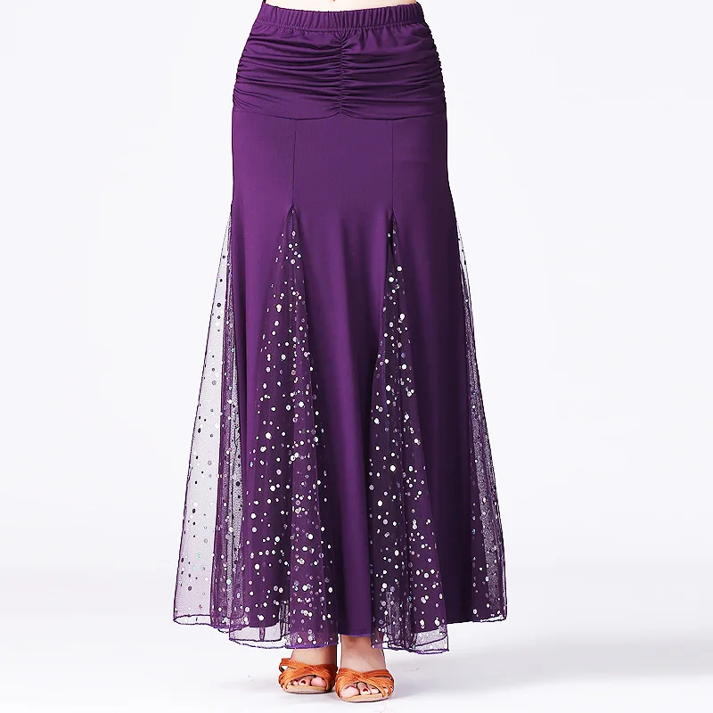 Танцевальный Костюм для фламенко юбка бальных танцев длинные юбки дам вальс