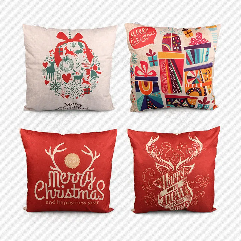 Новинка 2017 года Рождественский олень хлопок постельное белье Чехол для подушки