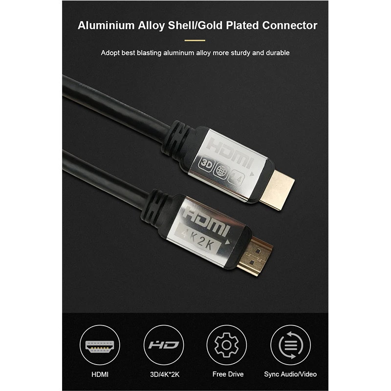 C-BOX HDMI2.0 кабель 4 к 3D видео аудио выход Алюминий для ТВ усилители домашние
