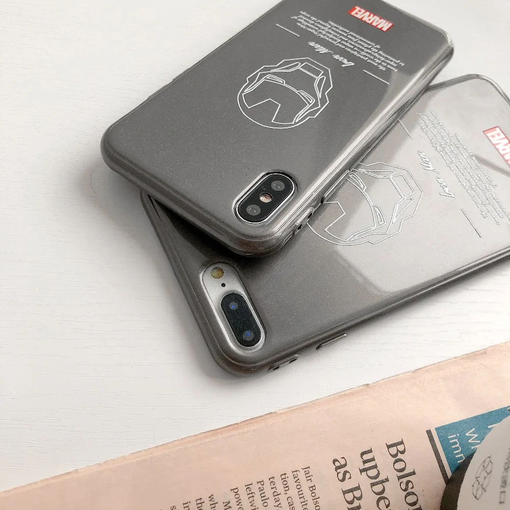 Marchcover Marvel новейший супер герой Железный человек Tony Stark мощный чехол для iPhone X 6 6S 7 8