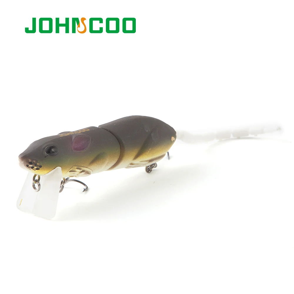 JOHNCOO 2 сегментов искуственные рыболовные приманки для рыбалки Пластик Мышь