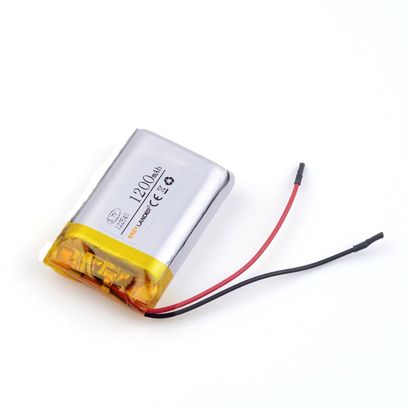 

3.7v battery 122540 1200mAh for DVR DVR RECORD MP3 MP4 GPS SMART WATCH SPORT CAMERA