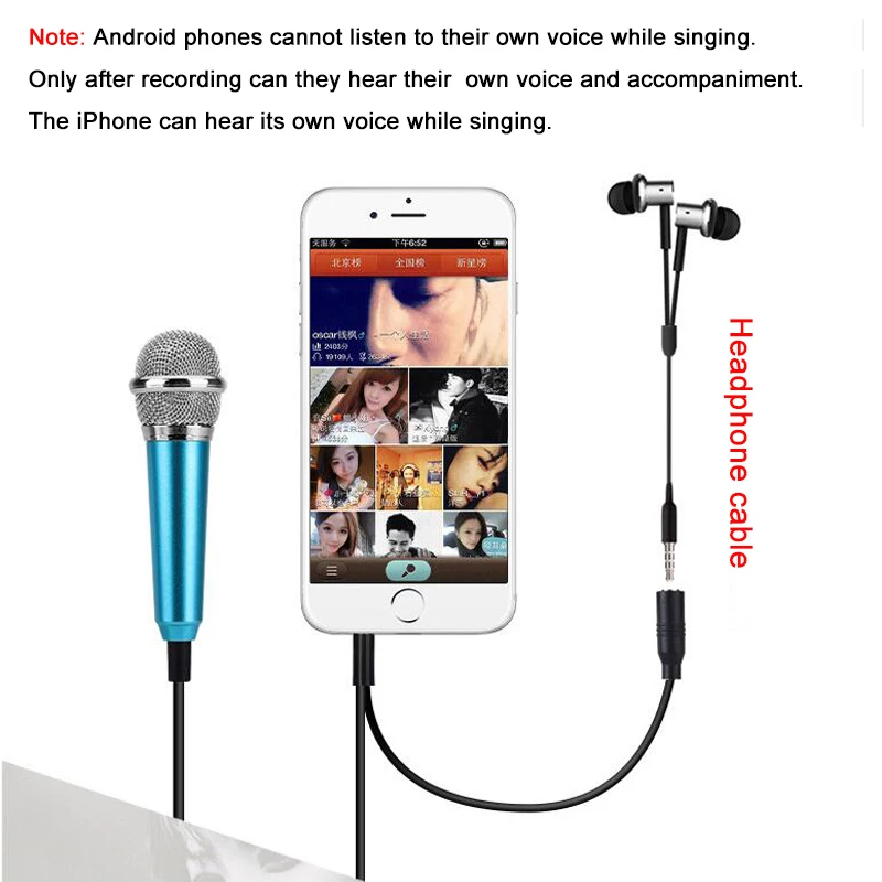 New 1pcs Mini 3.5mm Wired Microphone for Mobile Phone Tablet PC Singing speech | Электроника
