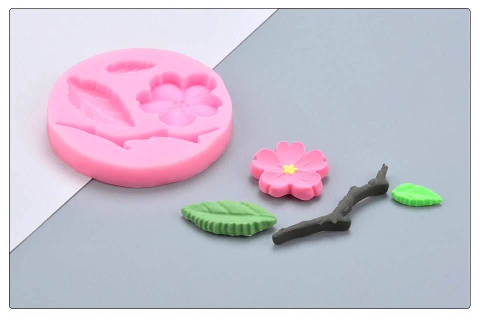 SILIKOLOVE DIY 3D сливы силиконовые формы в виде цветка помадка ремесло торт Конфеты Шоколад свадебный торт украшения инструменты экологически чистые