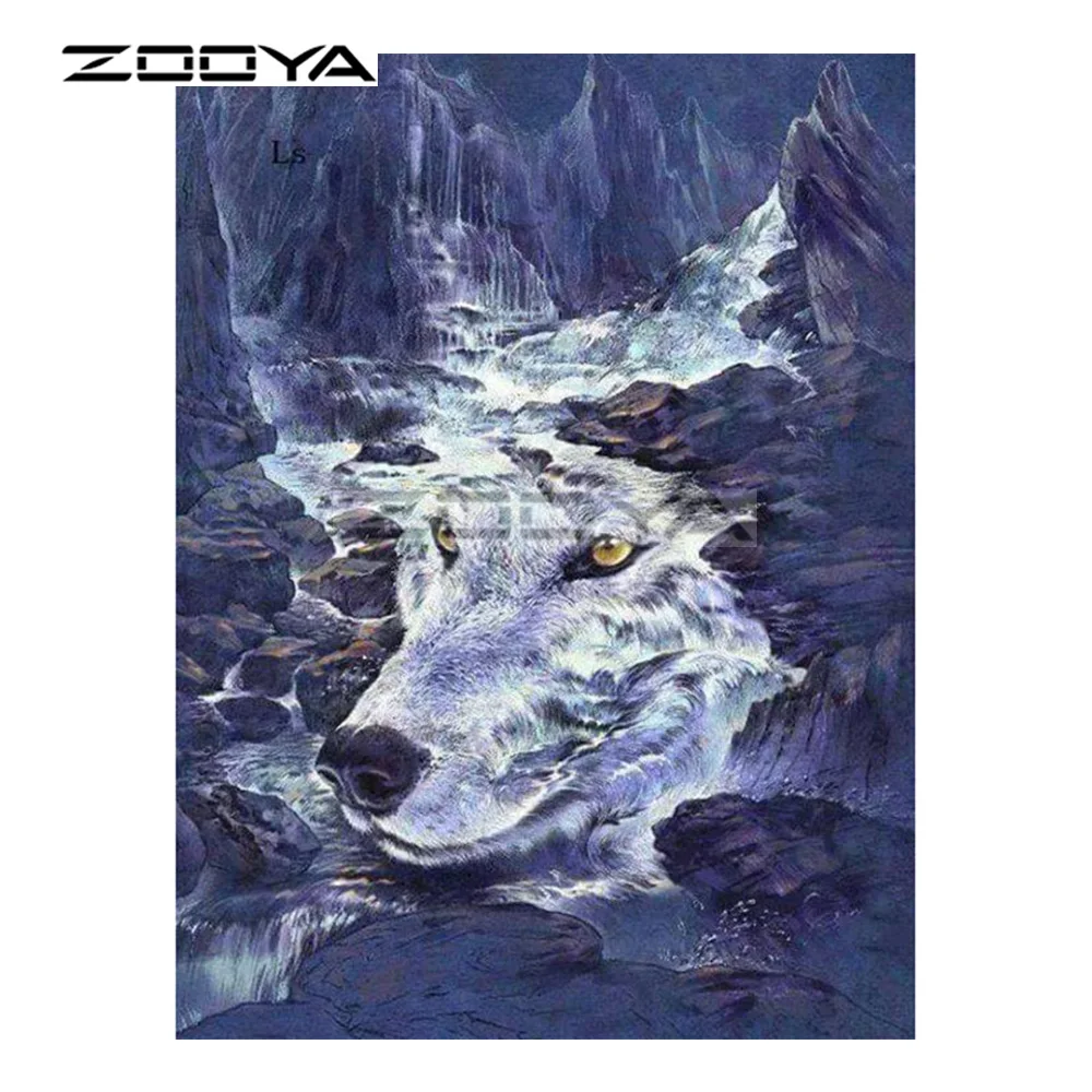 ZOOYA 5D DIY Алмазная вышивка водопад горный бриллиант крестом квадратная дрель