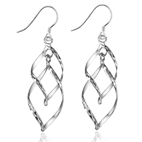 925 серебро серьги Нежный стиль 2 шт. = 1 pair/lot|earings|earrings zirconearrings metal |