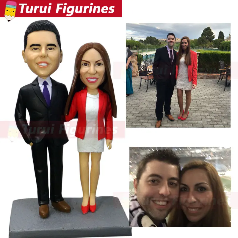 

couple arm in arm figurines sculpture sculpt a clay figurine by china artist suppliers fully custom bobblehead dolls gift ideas