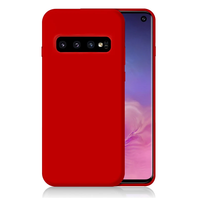 CHYI настоящий Жидкий чехол для samsung Galaxy s8 s9 s10 note10 plus чехол для телефона мягкий силиконовый чехол для samsung a50 a70 a20e m30s - Цвет: Золотой