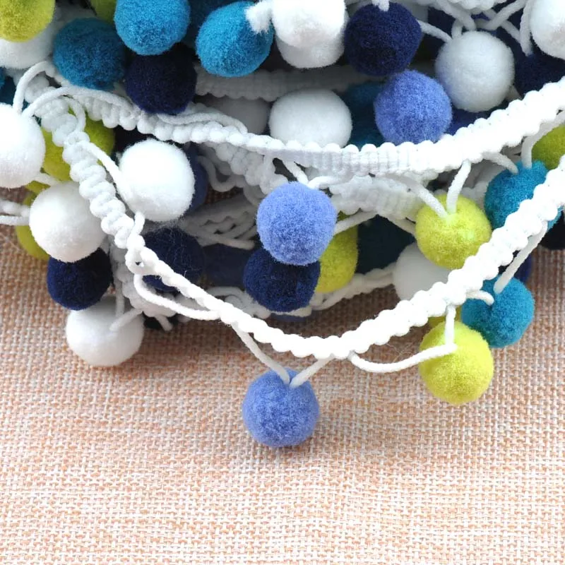 12 дизайн 15 мм Помпон Мяч планки ленты DIY Швейные аксессуары кружева украшения 2 Ярд/лот DIY CP1542