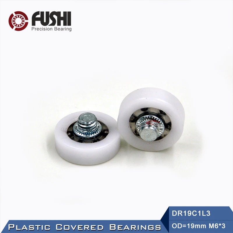 Подшипники DR19C1L13 подшипник шкива с резьбой 6*19*6 мм (2 шт.) для дверей и окон