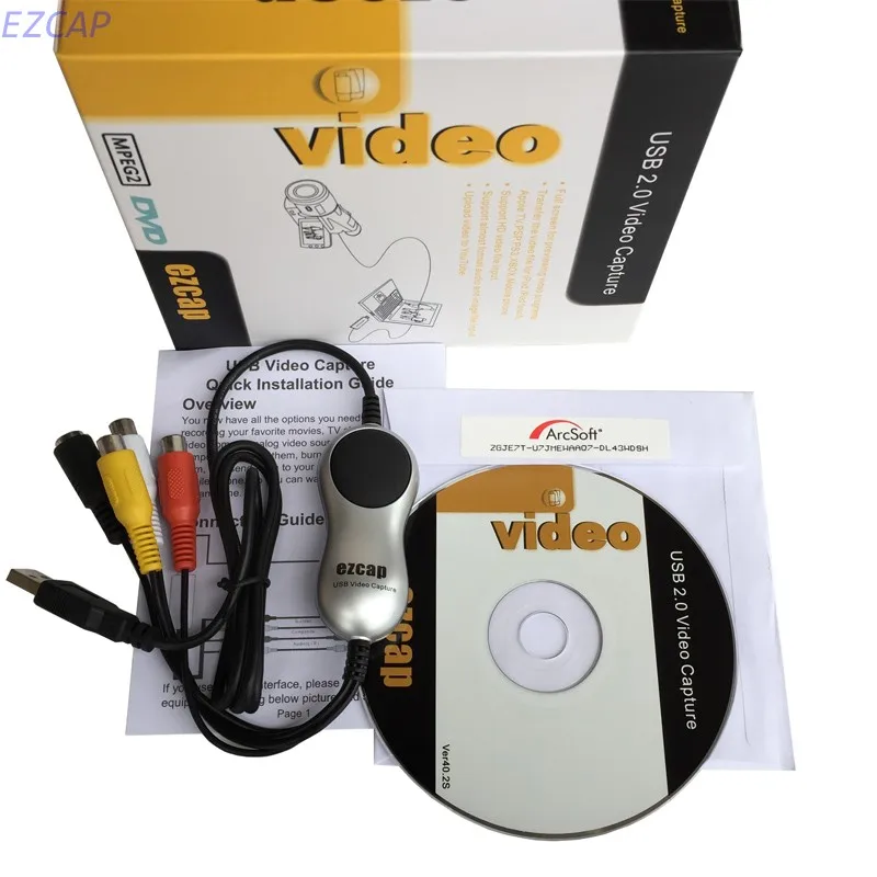 2017 Новый адаптер для карты видеозахвата запись аналогового видео от vhs v8 Hi8