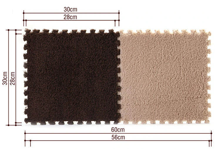 Коврик пазл плюшевый ковер для спальни магазин детских ползающих ковриков 30*30