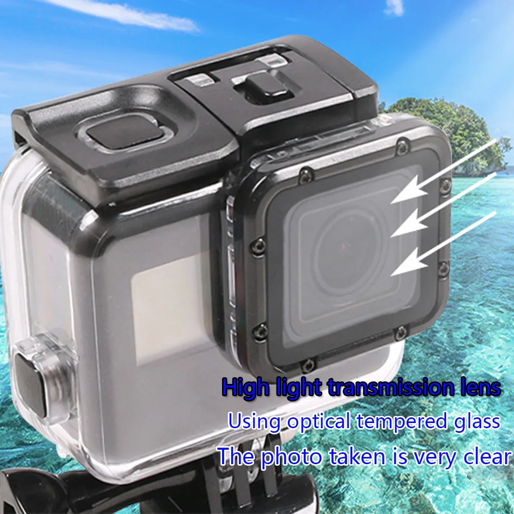 Аксессуары TUYU для Gopro Hero 7 6 5 водонепроницаемый защитный чехол дайвинга на 45 м