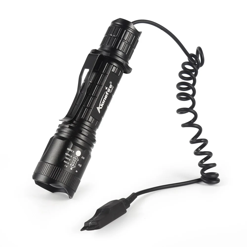 AloneFire TK400 тактический фонарь CREE светодиодный фонарь XM-L2 linternas водонепроницаемый охотничий фонарь