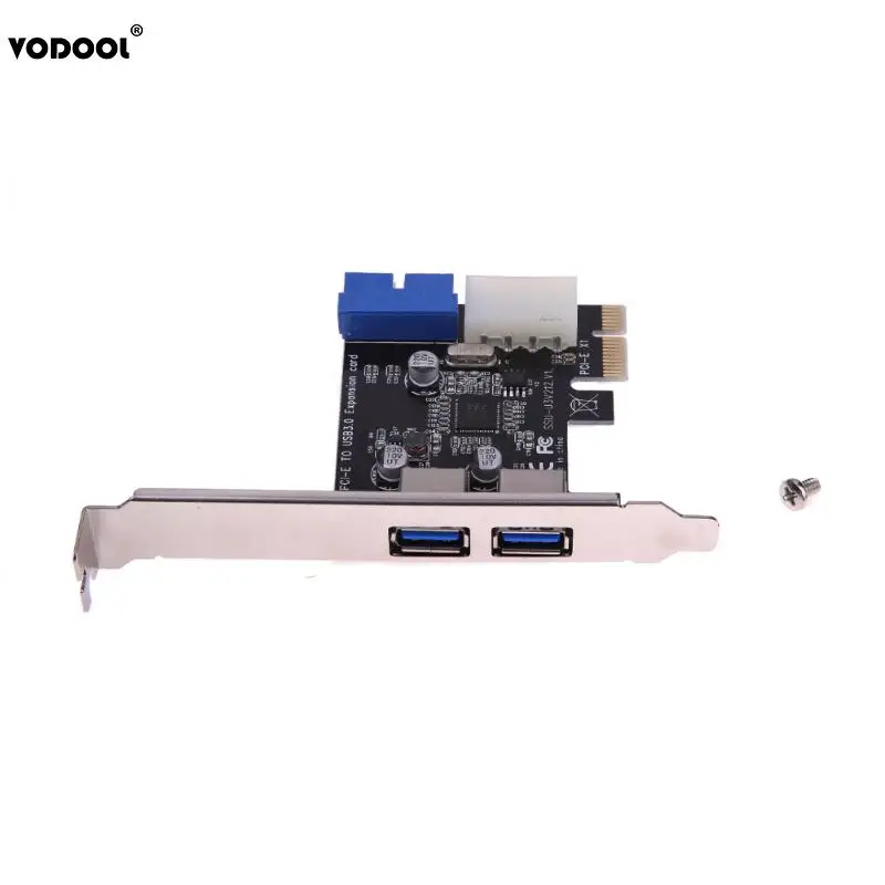 Плата расширения VODOOL USB 3.0 PCI E внешний 2 портовый 3 0 + внутренний 19 контактный