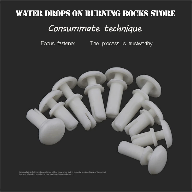 100 шт. R5045 диаметр отверстия Белый Черный Нейлон Пластиковая изоляционная