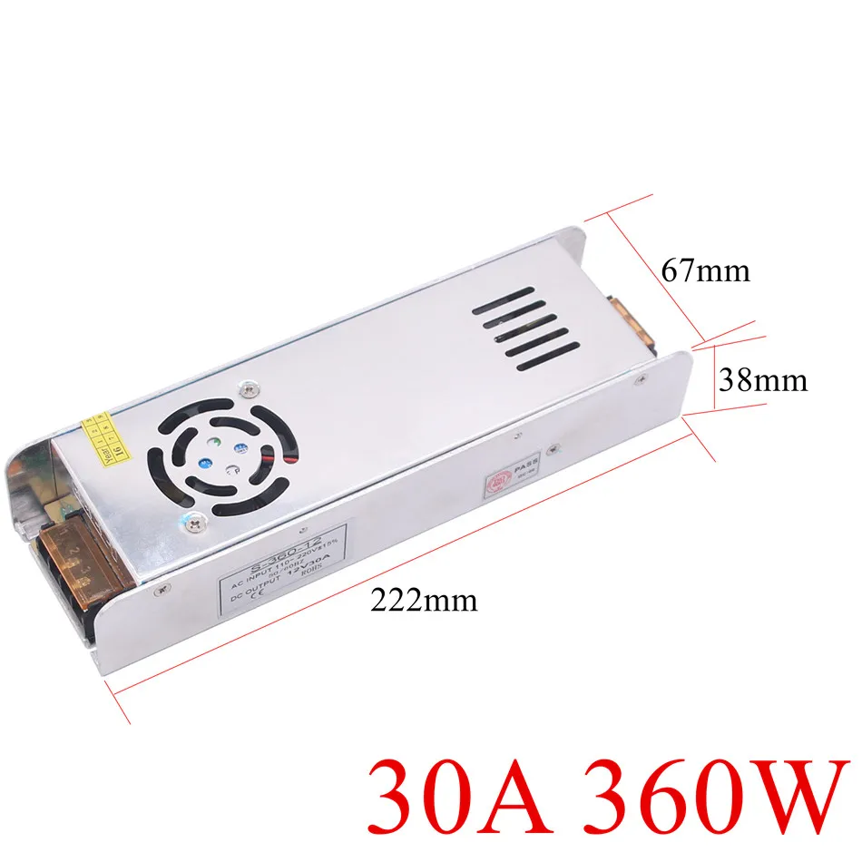 Универсальный адаптер питания для светодиодной ленты 1-10 А | Лампы и освещение