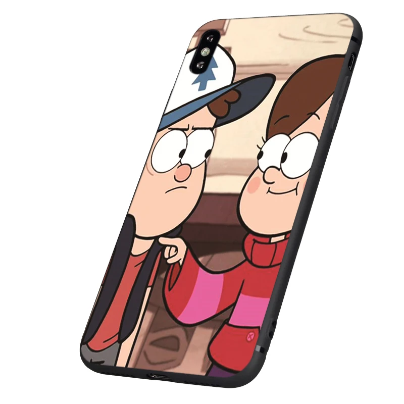 Черный чехол ТПУ для iphone 5, 5s, se, 6, 6s, 7, 8 plus, x, 10, чехол для iphone XR, XS, 11 pro, MAX, чехол, mabel Gravity falks, Comic Con