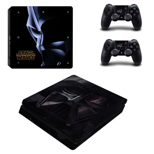 YSP4S-0571 Звездные войны PS4 тонкий стикер кожи для sony playstation 4 консоли и 2 контроллеров PS4 тонкий стикер кожи виниловая наклейка - Цвет: YSP4S-0571