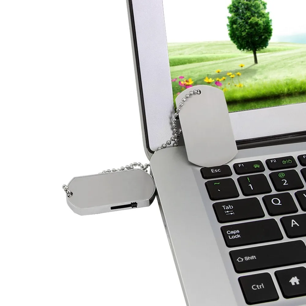 CHYI водостойкое ожерелье военный Dog Tag Shaped USB флешка Pendrive Memory Stick ручка драйвер 4ГБ
