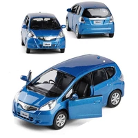 136 scale diecast alloy metal car model for jazz fit collection model high simulation pull back toys car v038