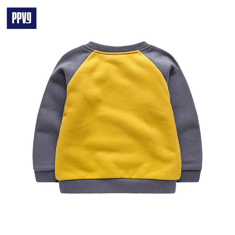 Ppvg осень Обувь для мальчиков кофты Мода Active лоскутное характер детская верхняя