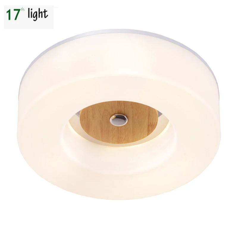

Nordic LED Wood/Acrylic round Ceiling Light Lamp Fixture Droplight Loft Aisle Bedroom Balcony Store Restaurant Dining Room