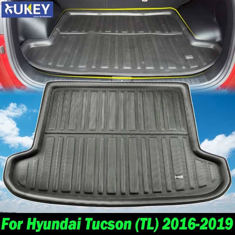 Специальный черный коврик для багажника Hyundai Tucson TL 2016 2017 2018 2019|pad pad|padded floor matspad 2 |