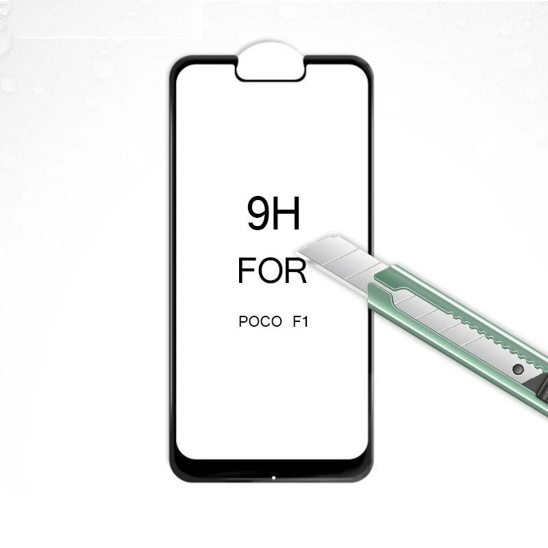 Защитное стекло JGKK 5D закаленное с закругленными краями для Xiaomi Mi PocoPhone F1 POCO