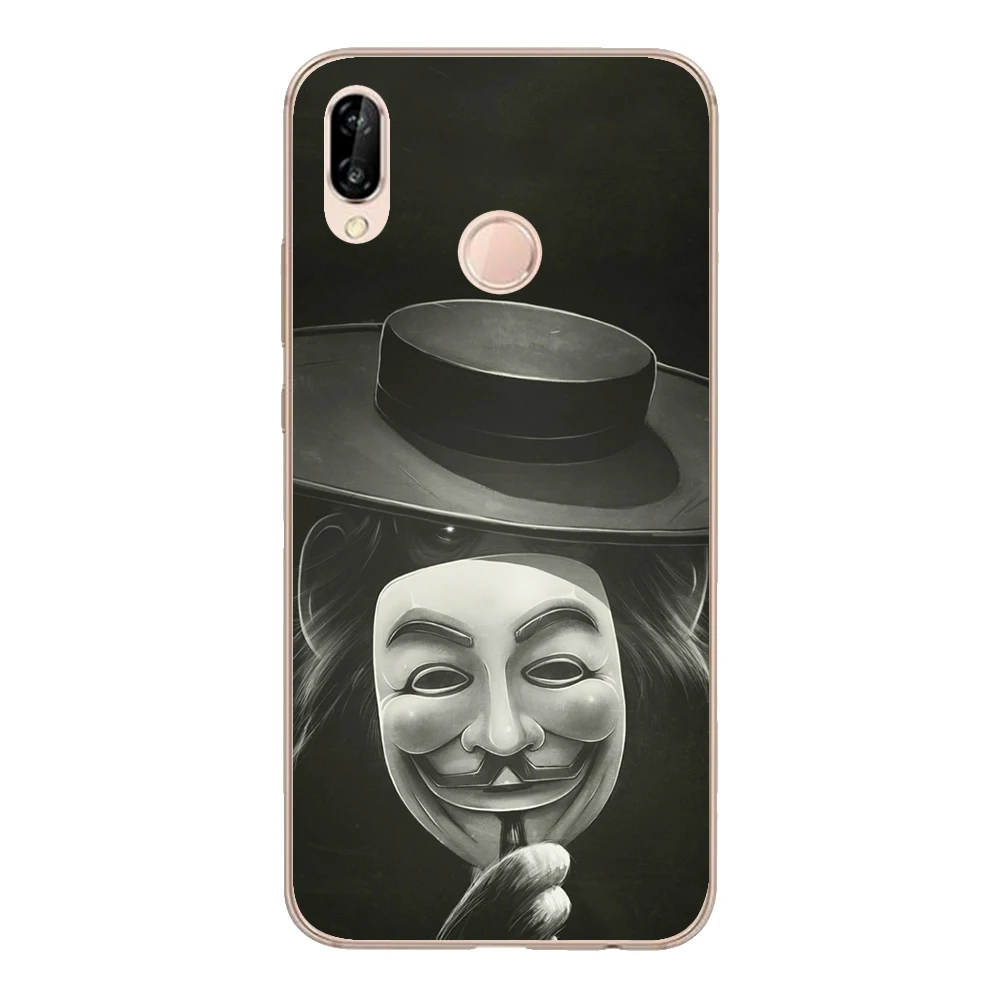 Для Huawei P20 Lite чехол 5 84 &quotМягкий ТПУ силиконовый Funda очки для курения обезьяна Nova 3e