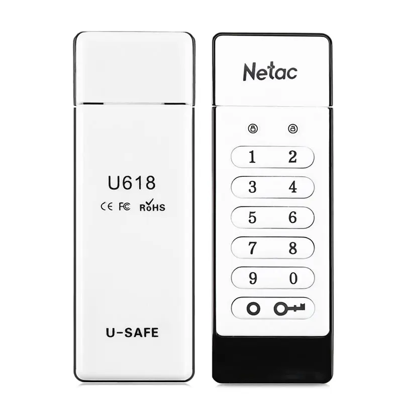 Netac клавиатура зашифрованный USB флэш-накопитель 16 ГБ 32 ГБ 64 Гб USB2.0 аппаратный компактный накопитель с шифрованием U618 U-SAFE карта памяти U диск 32G