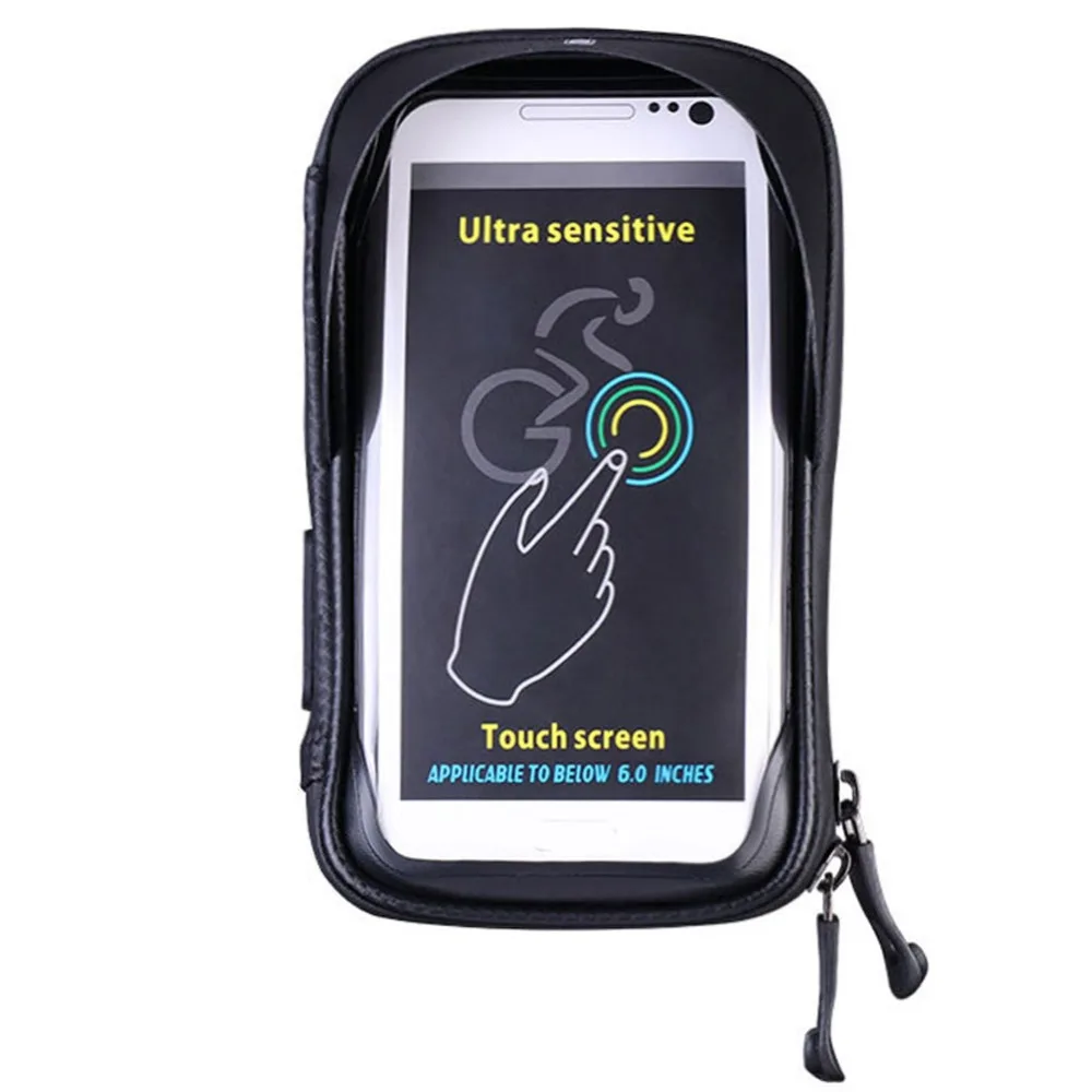 Outdoor Cycling Bike Bicycle Handlebar 6.0 Inch Touch Screen Phone Pouch Bag for Universal Mobile | Мобильные телефоны и