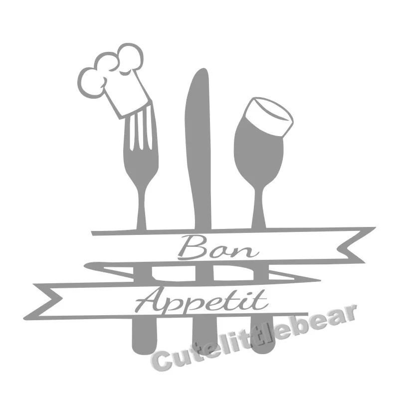 Столовые приборы настенные наклейки украшения кухни настенная для домашнего