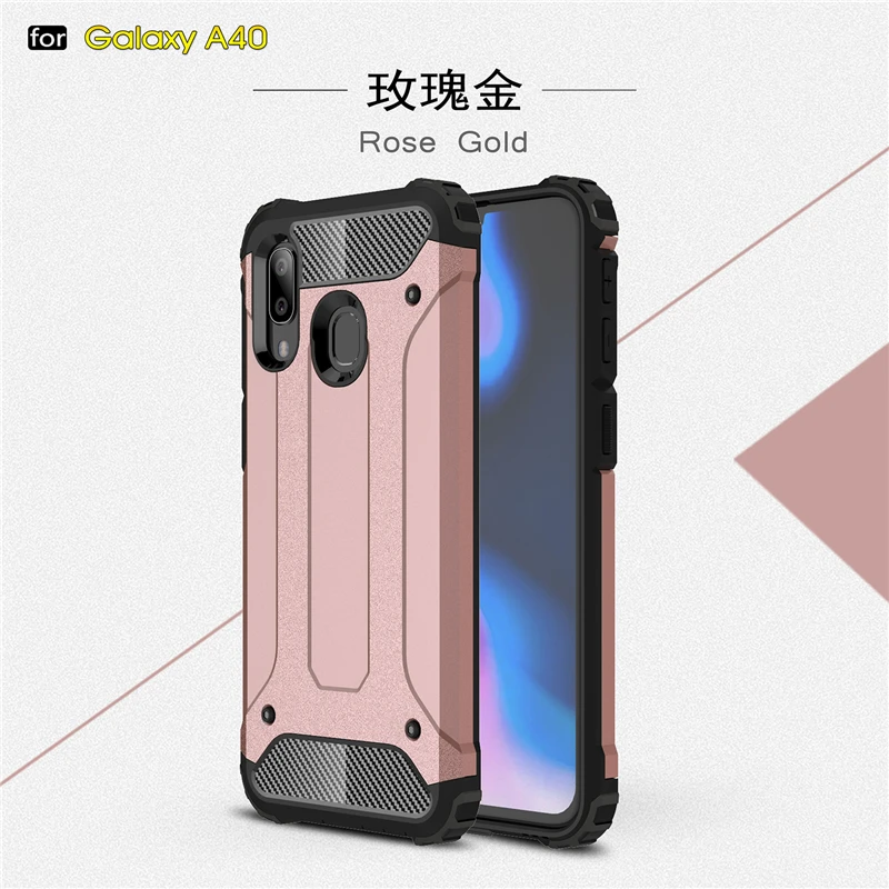 Чехол для samsung Galaxy A40, чехол TPU+ PC, противоударный гибридный защитный чехол, полный чехол для samsung A40, чехол для телефона для samsung A70 A30 A50