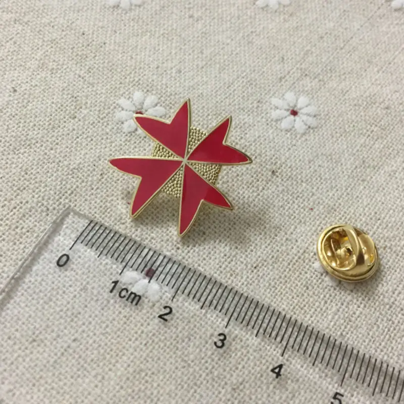 Броши с красной эмалью на заказ 100 шт. | Дом и сад