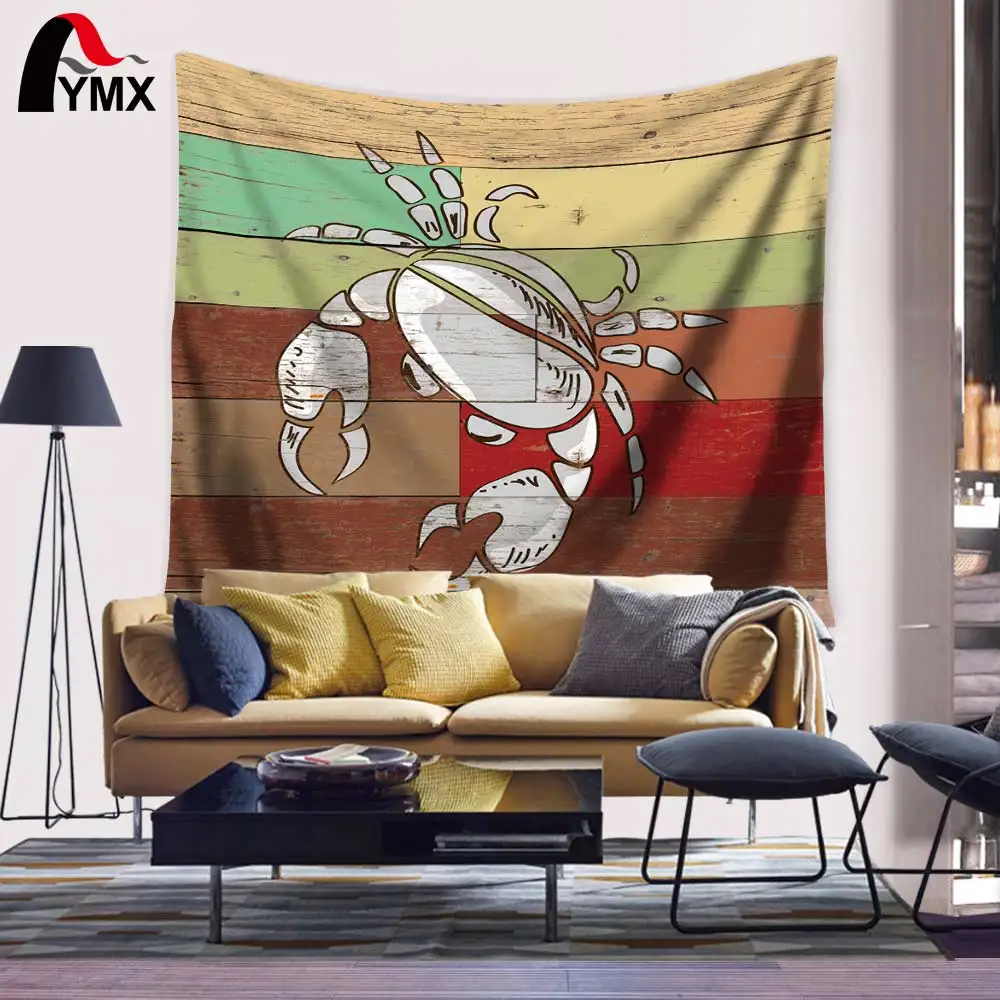 Домашний текстиль гиппокамп раковины Раковины Морская звезда Краб гобелен