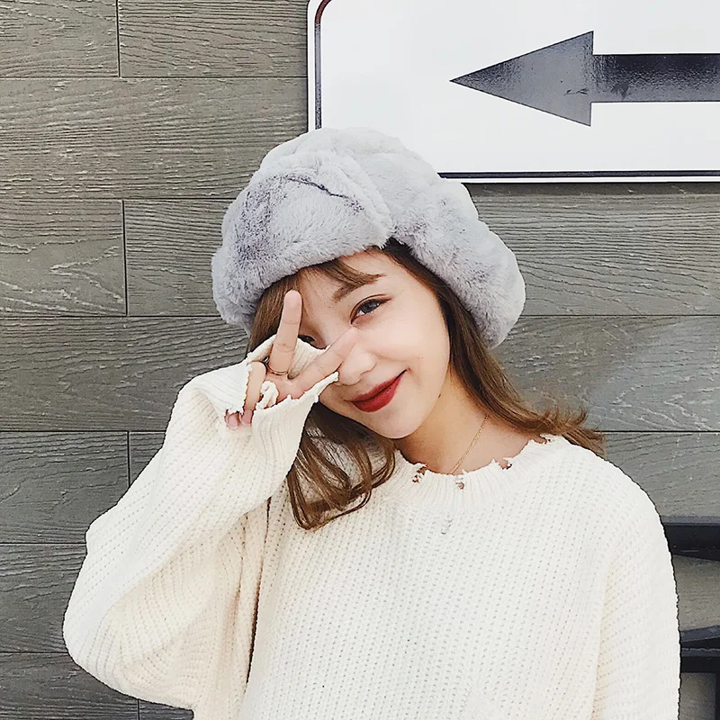 Female Winter Warm Hat Male Ear Protection Bomber Hats Northeast Cold Cap Windproof B-8832 | Аксессуары для одежды