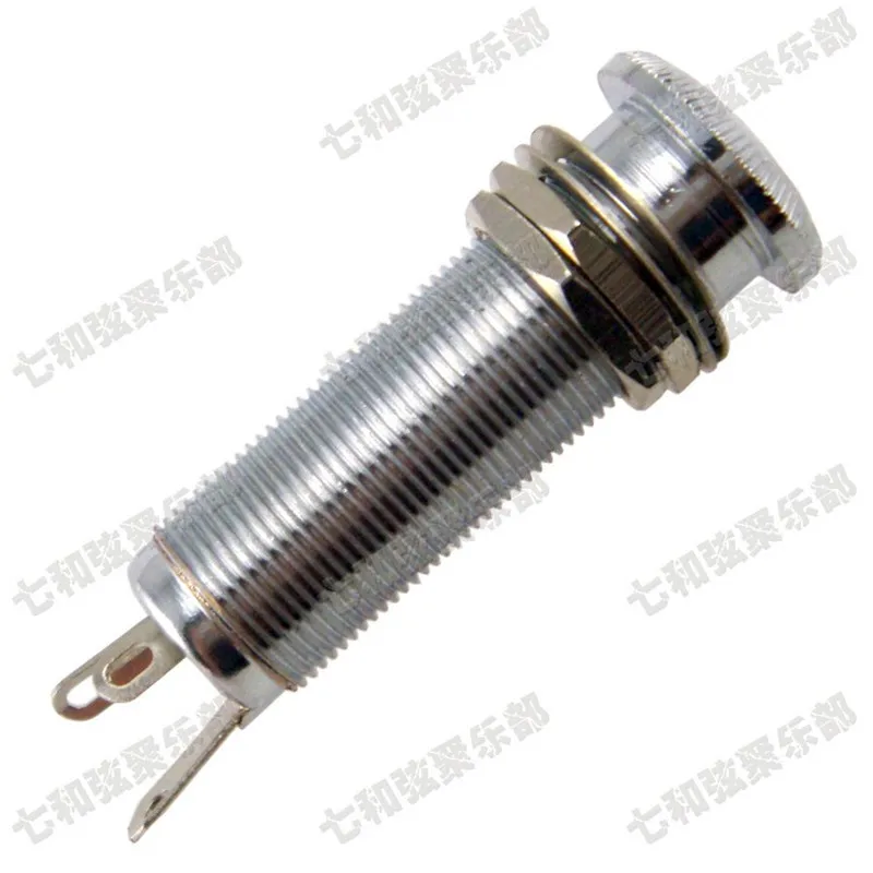 5 шт. 6 35 мм гитарный ремешок Хромовая гитара бас с резьбой Цилиндрический разъем