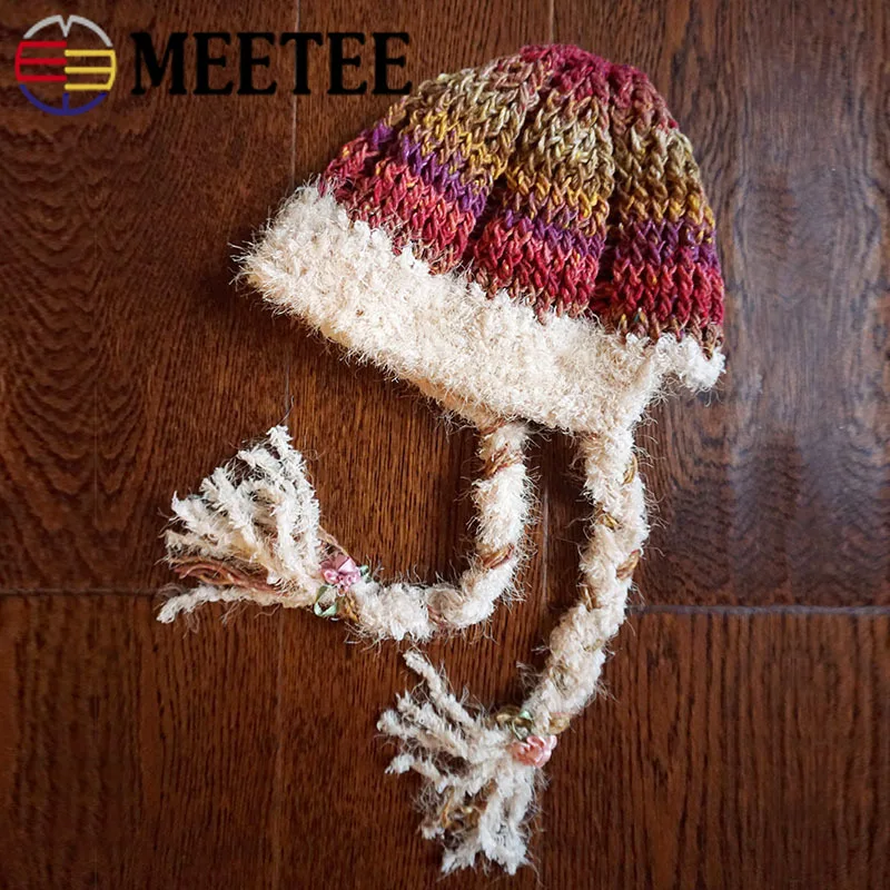 100g/roll Meetee Color Wool Polyester Cotton Knitting Yarn Crochet Thread for Hand woven Scarf Hat Shawl Handwork Crafts|Пряжа| |