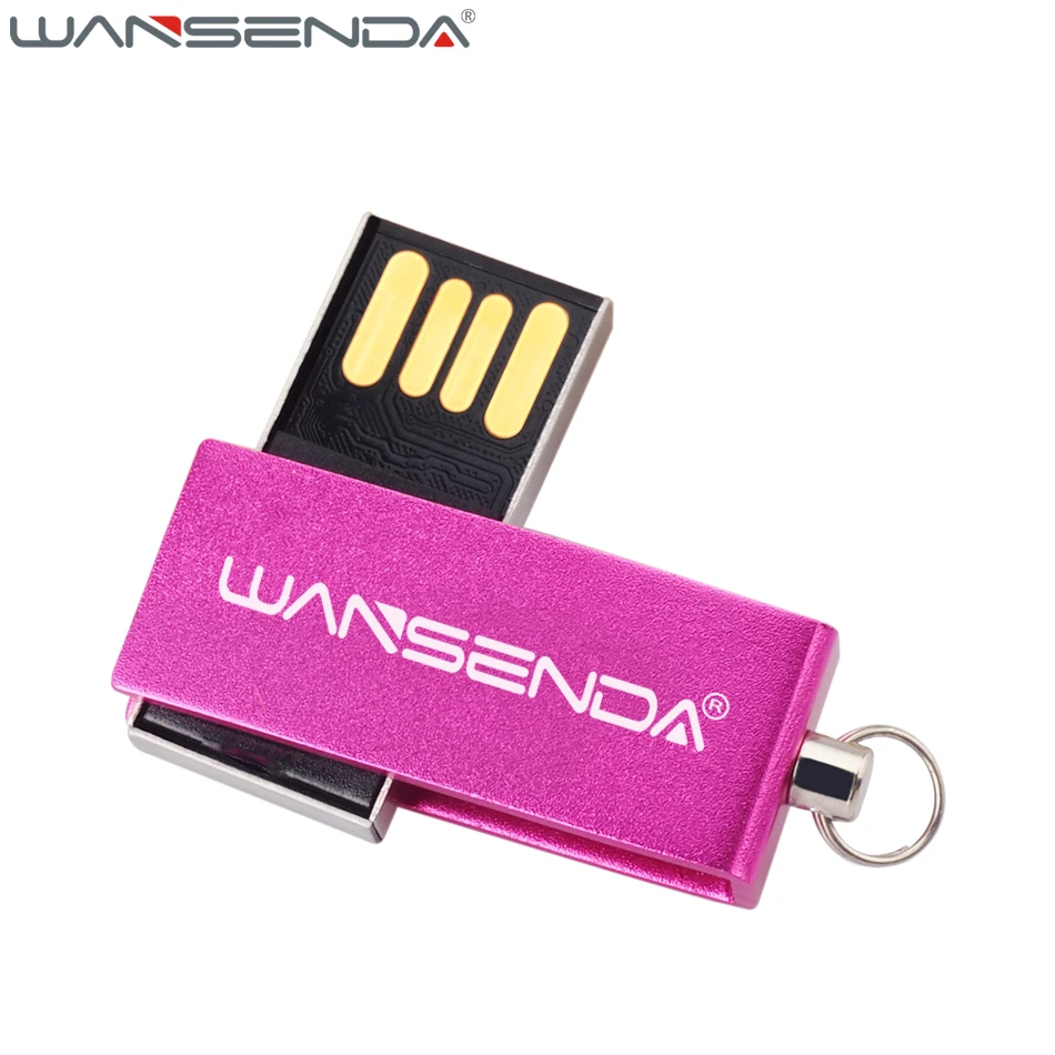 Wansenda Водонепроницаемый миниатюрный usb флеш накопитель 4 ГБ 8 16 32 64 128 цветной