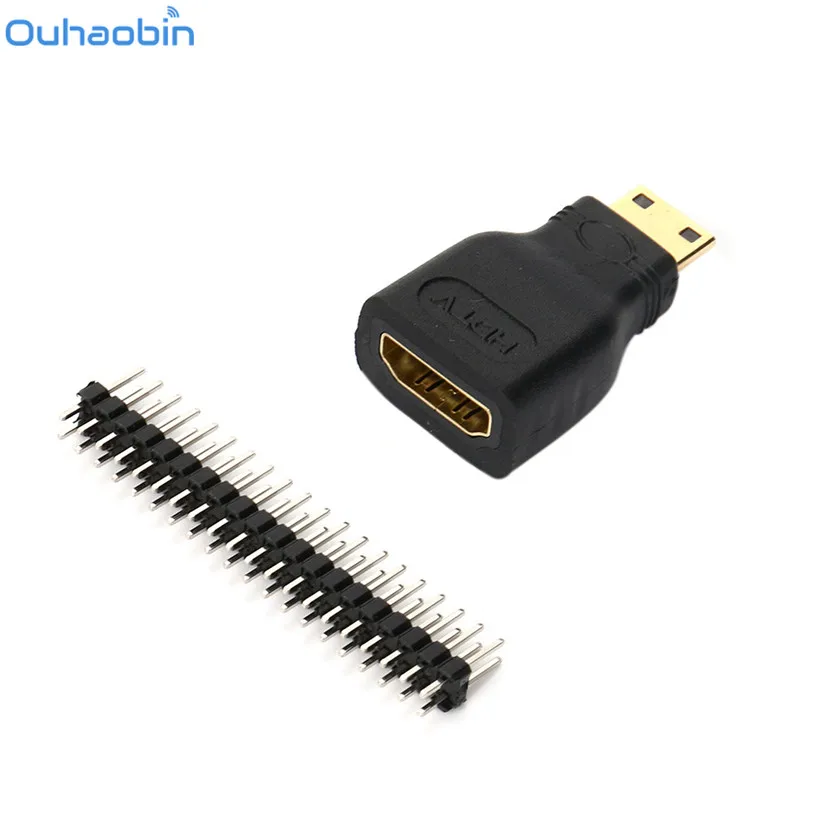 Ouhaobin для Raspberry Pi Zero Mini HDMI Мужской к Женский + Micro USB мужской GPIO подарок 26 января