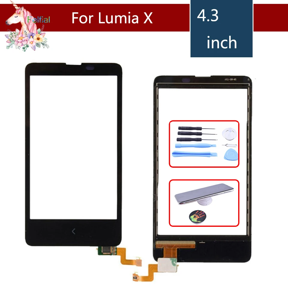 10 шт./лот 4 3 дюйма для сенсорного экрана X RM980 Nokia Lumia A110 RM 980 RM980|Сенсорные панели