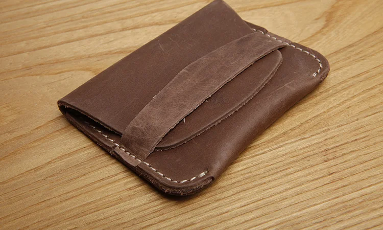 Мужской кожаный кошелек ручной работы LANSPACE держатель для карт брендовые